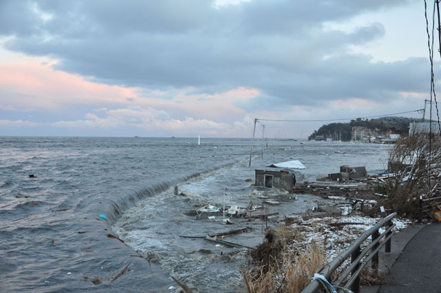 吉田浜 津波