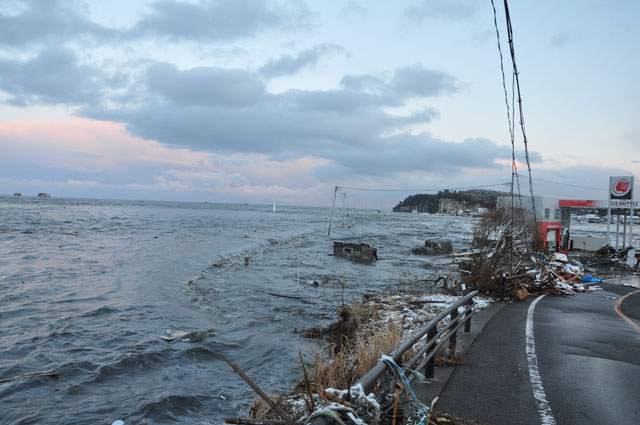 吉田浜 津波