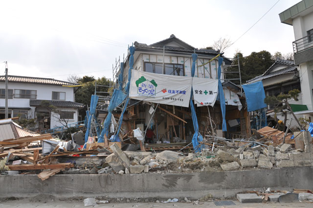 町民からの写真提供 震災 3月29日 吉田浜海岸沿い