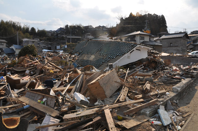 町民からの写真提供 震災 3月29日 吉田浜海岸沿い