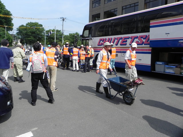 Support / Okayama Disaster volunteer / Departing ceremony