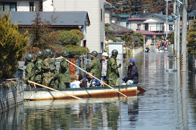 Rescue state by / Japan Self-Defense Forces