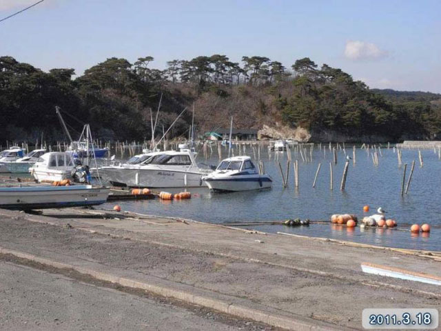 被災 越の浦 釜ヶ渕