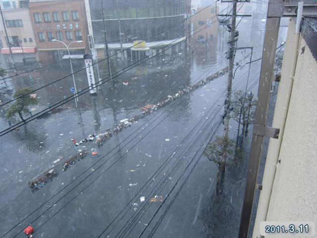 Damage / Near Honshiogama station / Tsunami 