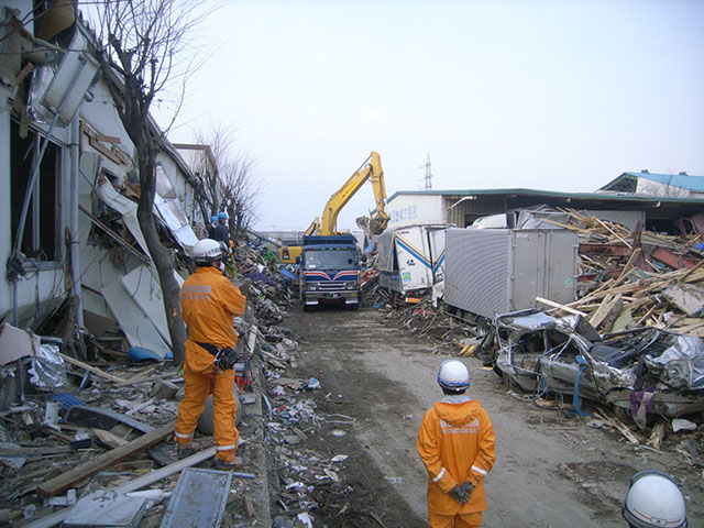 若林区 市道 啓開