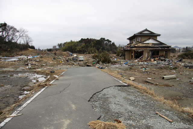 被災状況 今泉地区