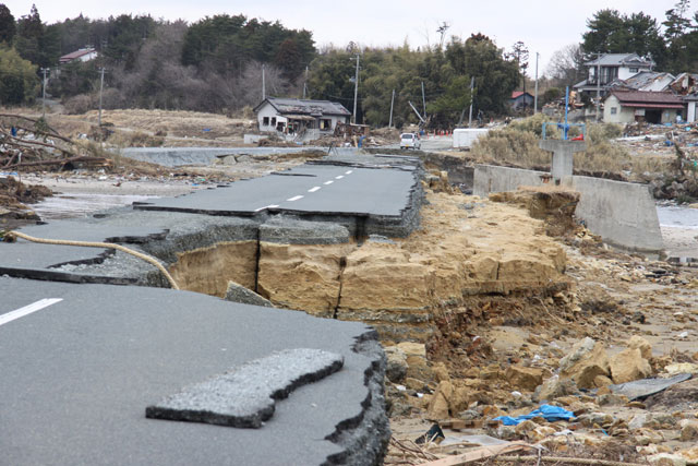 被災状況 今泉地区