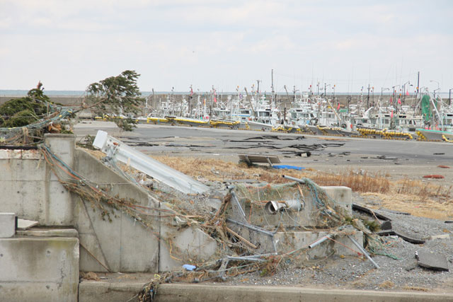 被災 大戸浜 海岸