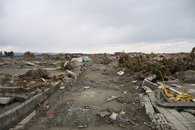 被災 大戸浜 海岸