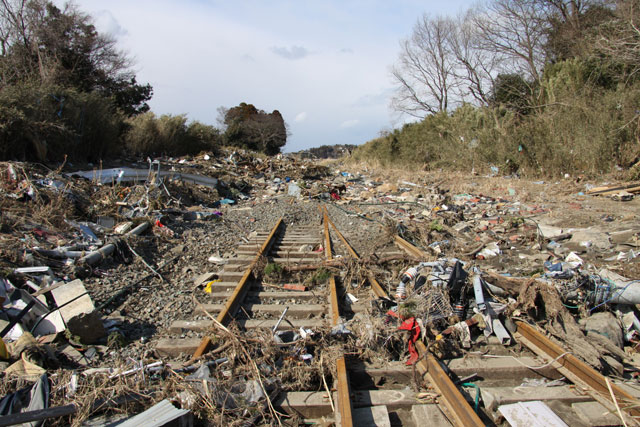 被災 埒浜 鉄道