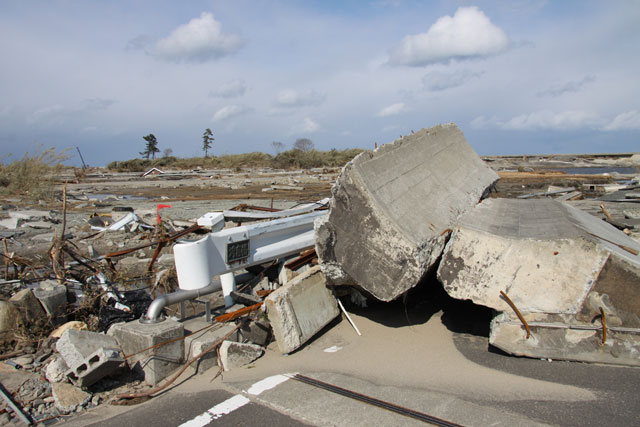 被災状況 埒浜地区