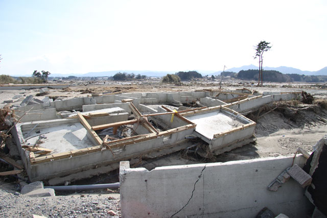 被災状況 埒浜地区