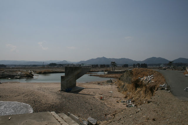 被災 埒浜 海岸