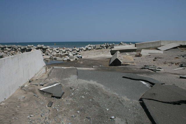 被災状況 埒浜地区