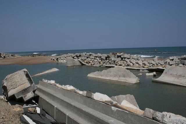 被災状況 埒浜地区