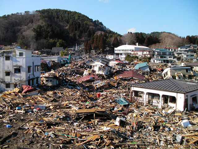 啓開 啓開完了旧田老町 国土交通省東北地方整備局資料