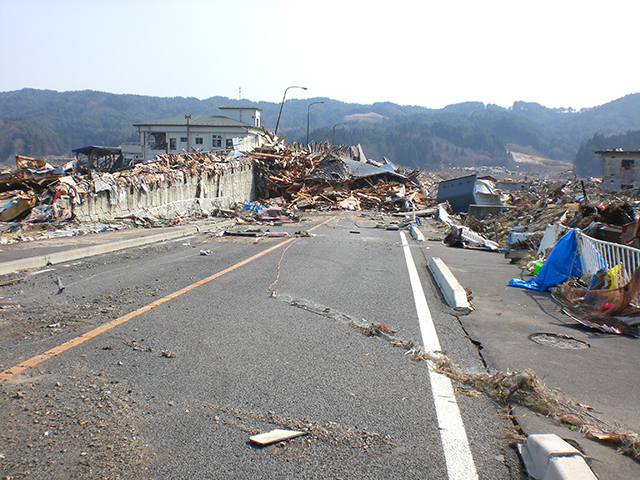 啓開 大槌町吉里吉里 国土交通省東北地方整備局資料