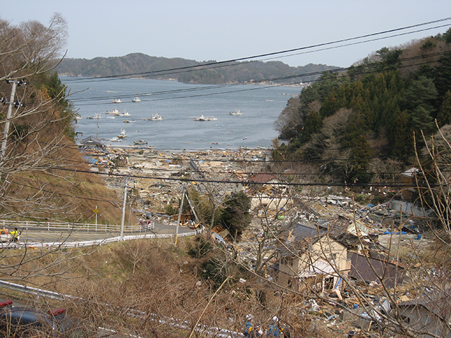 被災  女川町尾浦