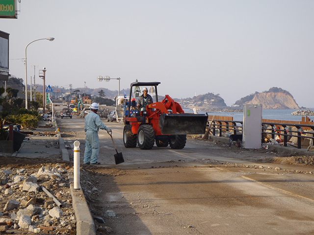 啓開 啓開作業中 いわき市 R6号 国土交通省東北地方整備局 