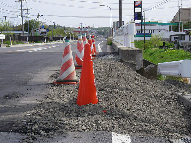 被災 戎川橋