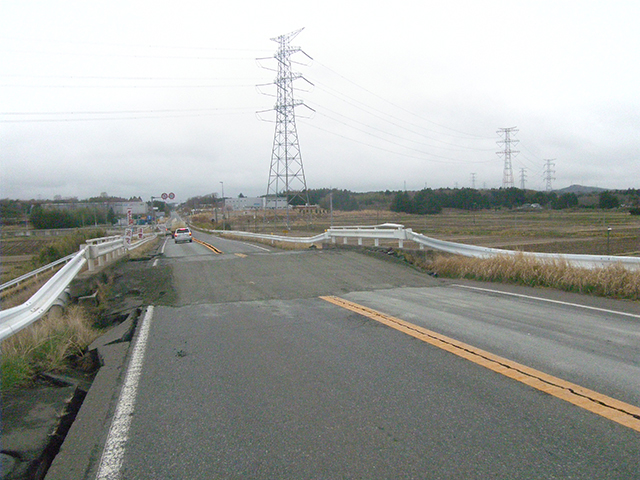 被災 長原橋