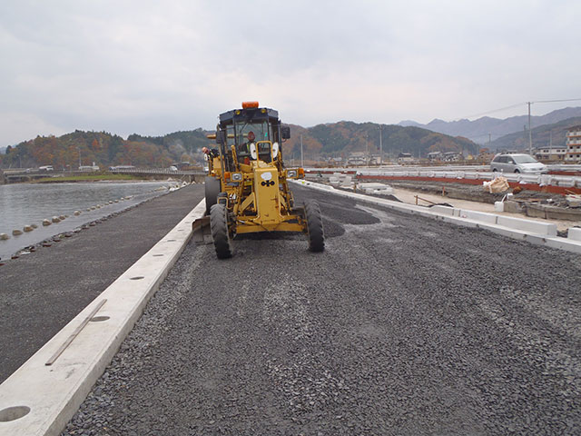 山田町 道路復旧