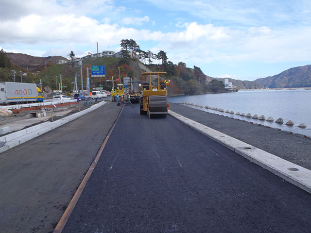 山田町 道路復旧