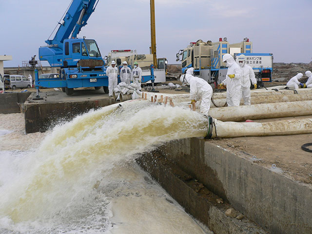 排水ポンプ 原発20km圏