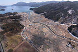 岩手県 山田町 被災 航空写真 空撮