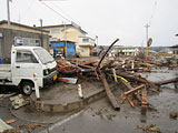 岩手県 野田村 平成23年3月11日 津波