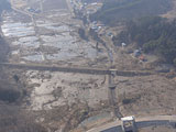 岩手県 野田村 平成23年3月13日 岩手県防災ヘリひめかみ