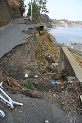 岩手県 野田村 被災 道路 崩落