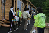 岩手県 野田村 仮設住宅 搬入