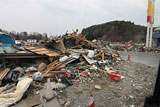 岩手県 山田町 平成23年4月11日 陸自ヘリから撮影 空撮