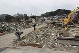 岩手県 山田町 平成23年4月11日 陸自ヘリから撮影 空撮