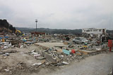 岩手県 山田町 平成23年4月11日 陸自ヘリから撮影 空撮