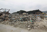 岩手県 山田町 平成23年4月11日 陸自ヘリから撮影 空撮