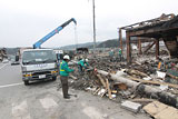 岩手県 山田町 平成23年4月11日 陸自ヘリから撮影 空撮