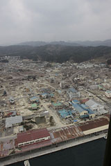 岩手県 山田町 平成23年4月11日 陸自ヘリから撮影 空撮