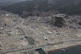 岩手県 山田町 平成23年4月11日 陸自ヘリから撮影 空撮