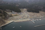 岩手県 山田町 平成23年4月11日 陸自ヘリから撮影 空撮