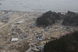 岩手県 山田町 平成23年4月11日 陸自ヘリから撮影 空撮