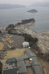 岩手県 山田町 平成23年4月11日 陸自ヘリから撮影 空撮