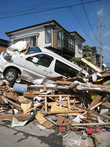 岩手県 山田町 織笠地区 震災前後の写真