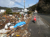 岩手県 山田町 建設課提供 平成23年4月10日