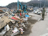 岩手県 山田町 建設課提供 平成23年4月10日