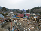 岩手県 山田町 建設課提供 平成23年4月22日