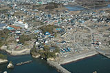 宮城県 七ヶ浜町 航空写真 自衛隊撮影