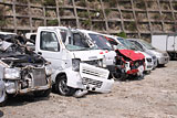 宮城県 七ヶ浜町 被災車 町営住宅前広場