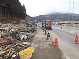 岩手県 山田町 啓開 啓開後 山田町大沢方面 